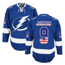 Tampa Bay Lightning Tyler Johnson #9 Royal Blue USA Flag Fashion Jersey