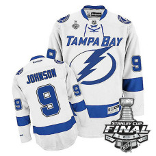 Tampa Bay Lightning Tyler Johnson #9 White 2016 Stanley Cup Away Finals Jersey