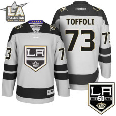 Tyler Toffoli #73 Los Angeles Kings Gray 50th Anniversary Jersey