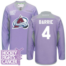 Tyson Barrie Colorado Avalanche #4 Purple Hockey Fights Cancer Jersey