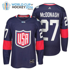 Ice Hockey Ryan McDonagh #27 Navy 2016 World Cup Premier Player Jersey