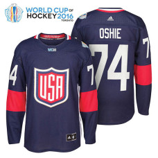 Ice Hockey T.J. Oshie #74 Navy 2016 World Cup Premier Player Jersey