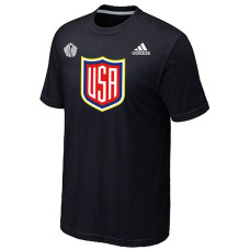 US Hockey Adidas Black 2016 World Cup of Hockey Primary Logo T-Shirt