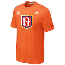 US Hockey Adidas Orange 2016 World Cup of Hockey Primary Logo T-Shirt