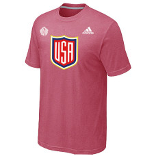 US Hockey Adidas Pink 2016 World Cup of Hockey Primary Logo T-Shirt