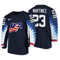 USA Team #23 Alec Martinez 2018 IIHF World Championship Black Player Jersey