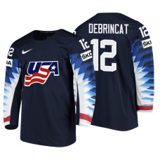 USA Team #12 Alex DeBrincat 2018 IIHF World Championship Black Player Jersey