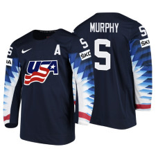 USA Team #5 Connor Murphy 2018 IIHF World Championship Black Player Jersey