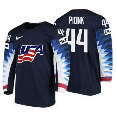 USA Team #44 Neal Pionk 2018 IIHF World Championship Black Player Jersey