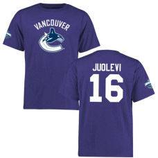 Vancouver Canucks Olli Juolevi #16 Blue 2016 Draft Short Sleeve Logo T-Shirt