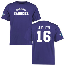 Vancouver Canucks Olli Juolevi #16 Blue 2016 Draft Short Sleeve Wordmark T-Shirt