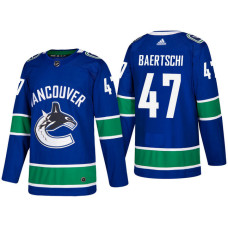 Vancouver Canucks #47 Sven Baertschi Blue 2017-2018 Season Home Jersey