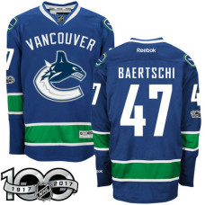 Vancouver Canucks #47 Sven Baertschi Royal 2017 Anniversary Patch Player Jersey