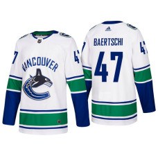 Vancouver Canucks #47 Sven Baertschi White 2017-2018 Season Away Jersey