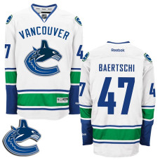 Vancouver Canucks Sven Baertschi #47 White Away Premier Jersey