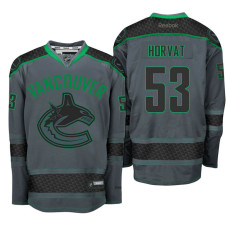 Vancouver Canucks #53 Bo Horvat Storm Cross Check Fashion Jersey