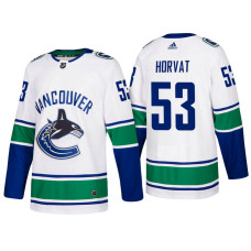 Vancouver Canucks #53 Bo Horvat White 2017-2018 Season Away Jersey