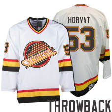 Vancouver Canucks #53 Bo Horvat White Premier Throwback Jersey