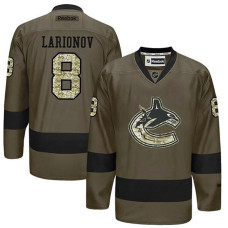 Vancouver Canucks Igor Larionov #8 Green Camo Player Jersey