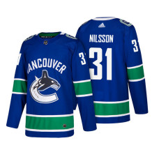 Vancouver Canucks #31 Anders Nilsson Blue 2018 New Season Player Home Jersey