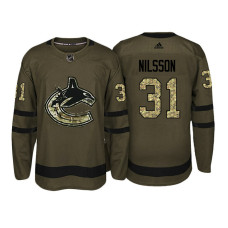 Vancouver Canucks #31 Anders Nilsson Camo Salute To Service Jersey