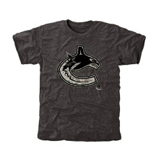 Vancouver Canucks Black Rink Warrior Tri-Blend T-Shirt