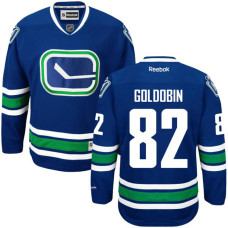 Vancouver Canucks Nikolay Goldobin #82 Blue Alternate Premier Jersey