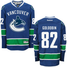 Vancouver Canucks Nikolay Goldobin #82 Blue Home Premier Jersey