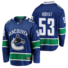 Vancouver Canucks #53 Breakaway Player Bo Horvat Jersey Blue