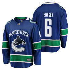 Vancouver Canucks #6 Breakaway Player Brock Boeser Jersey Blue