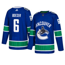 Vancouver Canucks #6 Royal Authentic Home Brock Boeser Jersey