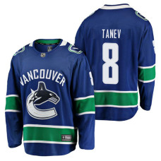 Vancouver Canucks #8 Breakaway Player Christopher Tanev Jersey Blue