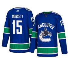 Vancouver Canucks #15 Royal Authentic Home Derek Dorsett Jersey