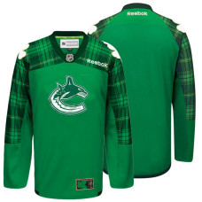 Vancouver Canucks Green St. Patrick Day Blank Jersey