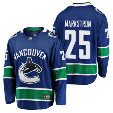 Vancouver Canucks #25 Breakaway Player Jacob Markstrom Jersey Blue