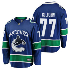 Vancouver Canucks #77 Breakaway Player Nikolay Goldobin Jersey Blue