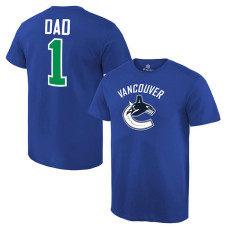 Vancouver Canucks Royal Number One Dad T-Shirt