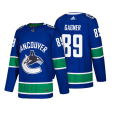 Vancouver Canucks #89 Sam Gagner Blue 2018 New Season Player Home Jersey