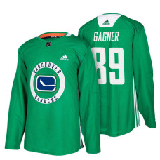 Vancouver Canucks #89 Green New Season Practice Sam Gagner Jersey