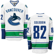 Vancouver Canucks Nikolay Goldobin #82 White Away Premier Jersey