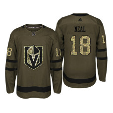 Vegas Golden Knights #18 James Neal Camo Salute To Service Jersey