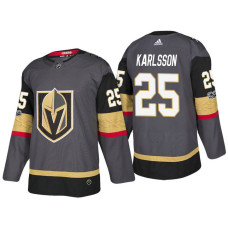 Vegas Golden Knights #25 William Karlsson Steel Grey 2017-2018 Season Vegas Anniversary Jersey