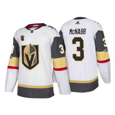 Vegas Golden Knights #3 Brayden McNabb White 2017-2018 Season Vegas Anniversary Jersey