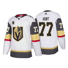 Vegas Golden Knights #77 Brad Hunt White 2018 Season Authentic Team Away Jersey