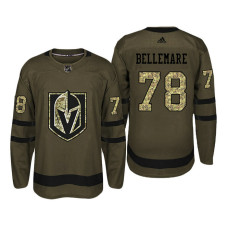 Vegas Golden Knights #78 Pierre-Edouard Bellemare Camo Salute To Service Jersey