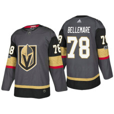 Vegas Golden Knights #78 Pierre-Edouard Bellemare Steel Grey 2017-2018 Season Vegas Anniversary Jersey