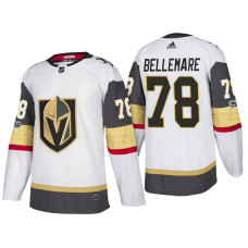 Vegas Golden Knights #78 Pierre-Edouard Bellemare White 2017-2018 Season Vegas Anniversary Jersey