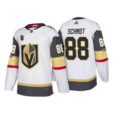 Vegas Golden Knights #88 Nate Schmidt White Season Vegas Anniversary Jersey With 2023 Stanley Cup Patch