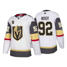 Vegas Golden Knights #92 Tomas Nosek White Season Authentic Team Away Jersey With 2023 Stanley Cup Patch