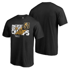 Vegas Golden Knights Black 2018 Pacific Division Champions All Time Save T-shirt